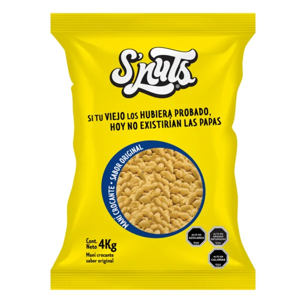 MANÍ CROCANTE SNUTS - LEVEMENTE SALADO (4 KILO)